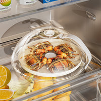 Microwave Food Cover with Steam Vent, Heat Resistant Splatter Guard for Reheating Meals