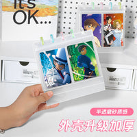 3-inch Instant Photo Album with Stand, Clear Photo Card Holder for Desk Display, Postcard Storage Book