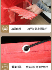 Large Capacity Woven Storage Bag for Clothes, Quilts, and Moving