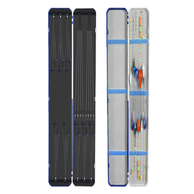 Large Capacity Double-Layer Fishing Float and Leader Line Box, 82cm Extra Wide and Long