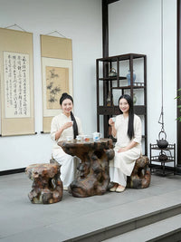 Water Mill Outdoor Garden Artificial Taihu Stone Rockery Bonsai Base Villa Garden Decoration Small Tea Table Ornament