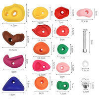 Outdoor Indoor Rock Climbing Holds Set for Kids Playground and Home Use