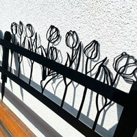 Metal Garden Fence Decorative Border Edging for Yard and Lawn