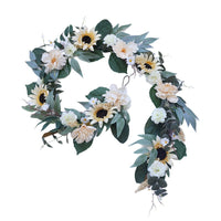 1.8m Artificial Thanksgiving Pumpkin Berry Maple Leaf Garland for Harvest Festival & Christmas Decor