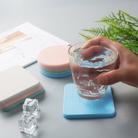 Diatomaceous Earth Coasters Absorbent Blank Round Square Felt Coaster Blanks