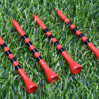 Bamboo Golf Tees 70mm/83mm Striped Wooden Golf Ball Holders for Driving Range Practice