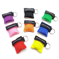 CPR Face Shield with One-Way Valve Keychain for Emergency First Aid