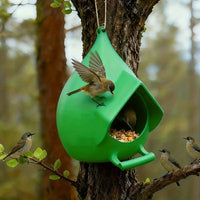 Durable Plastic Outdoor Hanging Bird Feeder for Wild Birds