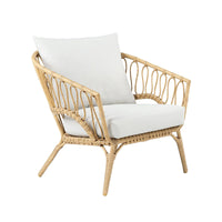 Outdoor Patio Wicker Sofa and Coffee Table Set, Weatherproof Rattan Furniture for Balcony Villa Garden