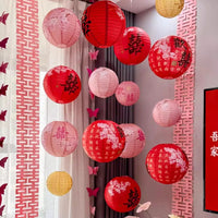 Wedding Celebration Paper Lanterns for Festive Decor and Photo Props
