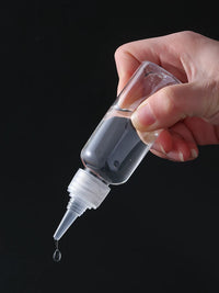 Clear Squeeze Dropper Bottles with Precision Tip for Liquids, Glues, and Paints