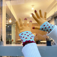 Women's Winter Warm Touchscreen Knitted Gloves for Cycling and Daily Wear