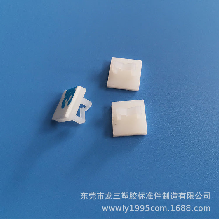Adhesive Cable Tie Mounts Wire Clips for Cable Management, Small White NC1010