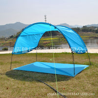 Beach Camping Outdoor Sun Shelter Tent with Integrated Ground Mat for Fishing