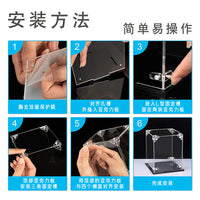 Acrylic Display Case for Collectibles, Dustproof Storage Box for Figures, Building Blocks, No Glue Assembly