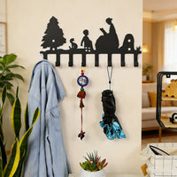 Decorative Wall-Mounted Coat Hooks with Strong Bearing Capacity, No-Drill Installation