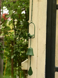 Iron Art Bird Wind Chime Garden Hand Bell Hanging Ornament