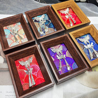 Intangible Cultural Heritage Song Brocade Miao Silver Mini Photo Frame Tabletop Ornament