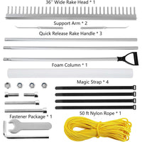 Aluminum Detachable Floating Weed Rake for Landscaping and Gardening