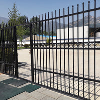 Zinc Steel Fence Panel for Outdoor Villas, Parks, Schools, and Factories