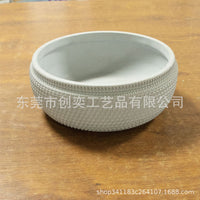 Concrete Outdoor Planter Pot for Succulents Moss Green Plants