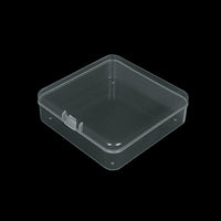 Square Flip-Top Storage Box for Soap Flakes, Wax Pellets, Business Cards, Bank Cards