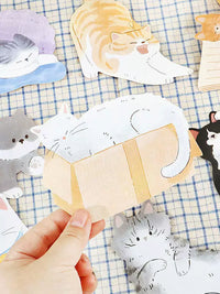 Cute Cartoon Postcard Collection, Coffee, Bread, Cat, Pet Themed Wall Decor & Greeting Cards