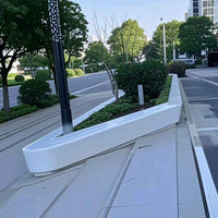 UHPC Concrete Garden Bench Planter Seat