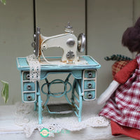 Vintage Iron Art Sewing Machine Mini Model Ornaments