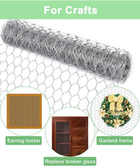 Galvanized Hexagonal Wire Mesh Fencing for Poultry, Garden, Pet Enclosures