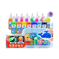 Magic Water Elf DIY Kit for Kids, Handmade Science Craft Set with Gel Molds and Solution