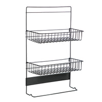 Dormitory Wall-Mounted Storage Shelf with Hooks - No-Drill Bedside Organizer for Students