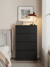 Modern Minimalist Slim Solid Wood Chest of Drawers for Bedroom Living Room Balcony, 25CM Narrow Storage Cabinet
