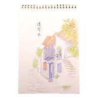 8K/16K Sketchbook with Coil Binding for Art Students, Blank Paper for Watercolor, Markers, and Drawing