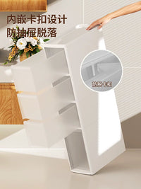 Slim Drawer Storage Cabinet with Wheels for Kitchen and Home, Narrow Gap Organizer