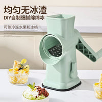 Manual Ice Shaver for Home Use - Hand-Crank Ice Crusher for Shaved Ice, Slushies, and Snow Cones