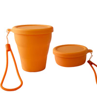Food-Grade Collapsible Silicone Cup with Lanyard for Travel and Outdoor Use