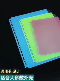 A4/B5/A5 PP Loose Leaf Divider Pages for Binders, Transparent Document Protectors, 6-Tab Index Cards