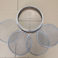 Garden Sieve Set with Interchangeable 304 Stainless Steel Mesh Screens for Soil and Compost, 20-30cm Diameter