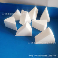 Latex-Free NBR Makeup Sponge Puffs for Wet & Dry Use, Triangle Cosmetic Applicator