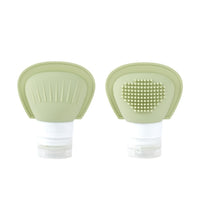 Silicone Travel Bottles for Shampoo Lotion Toiletries - Squeezable Refillable Containers