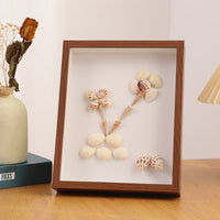 3D Shadow Box Display Frame with Clear Front, Solid Wood Deep Picture Frame for Wall Mounting or Tabletop