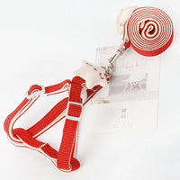 Houndstooth Starfish Pet Leash and Harness Set for Dogs and Cats