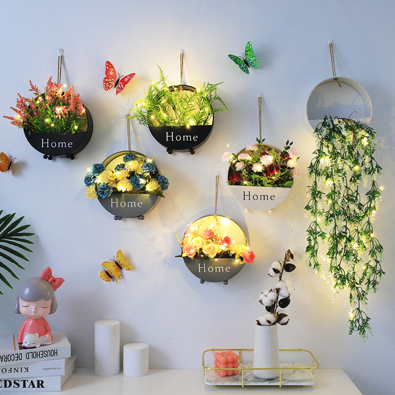 Nordic Iron Wall-Mounted Planter for Indoor Plants & Home Decor