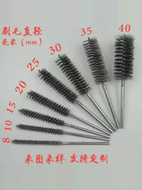 Stainless Steel Pipe Cleaning Brush with Handle for Deburring, Rust Removal, and Polishing