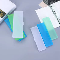 Translucent Frosted Pencil Case Stationery Organizer