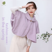 Pimando Japanese Korean Style Spring Summer Shawl Cape for Office and Home