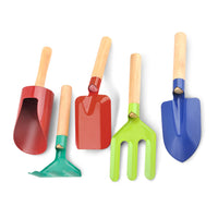 Kids Garden Tool Set for Planting and Gardening - Shovel, Rake, Hoe, and More