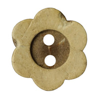RuoNai Eco-Friendly Plum Blossom Coconut Shell Buttons for DIY Crafts and Apparel