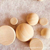 Half-Round Hemu Wood Beads for DIY Crafts